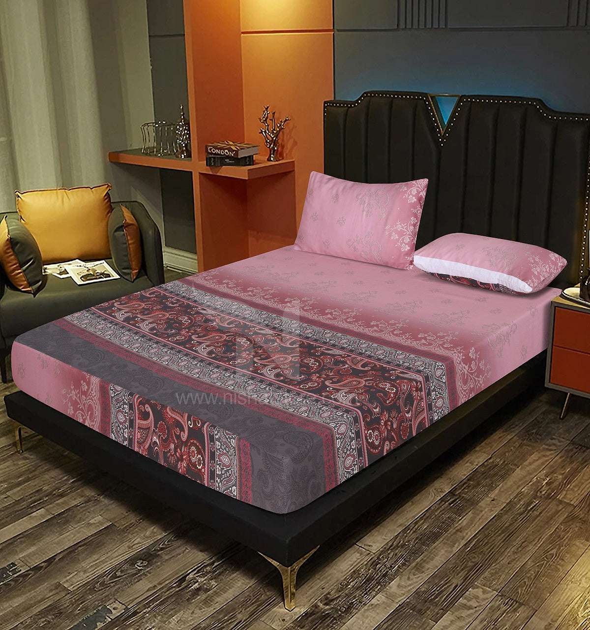 Fitted Double Bed Sheet DS# 256