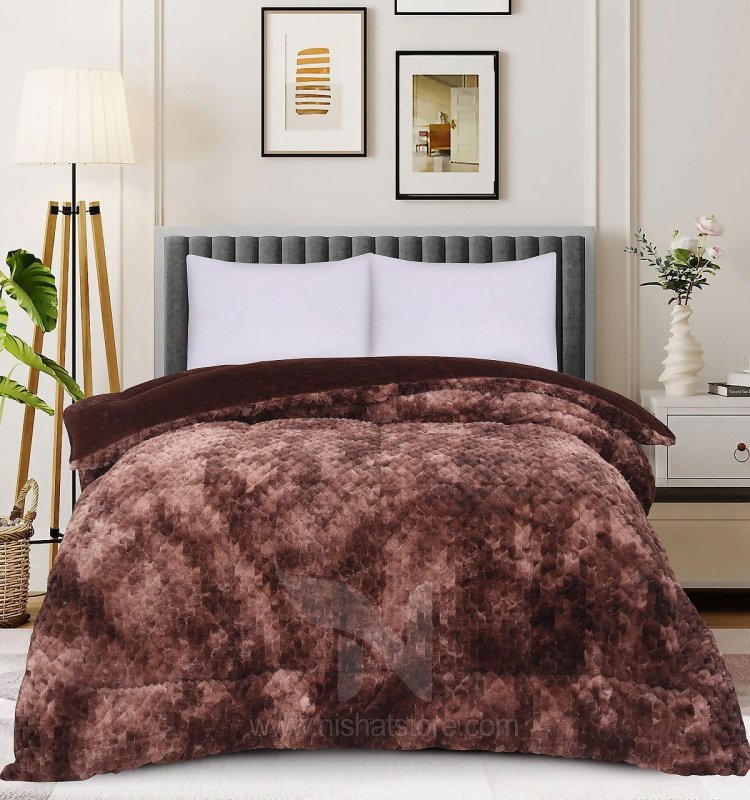 1 PC Double Fluffy Velvet Quilt NCS #163 - Nishat Creative Store
