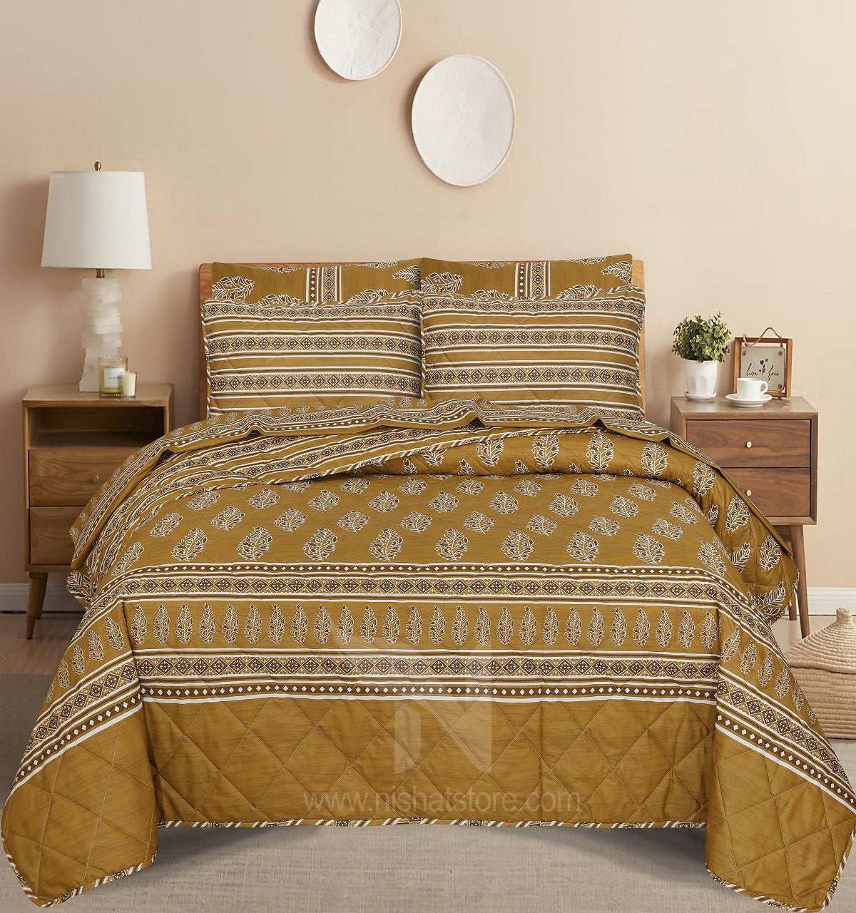 Quilted Comforter Set 6 Pcs Design 962