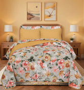 Quilted Comforter Set 6 Pcs Design 989