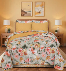Quilted Comforter Set 6 Pcs Design 989