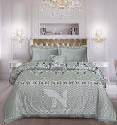 Palachi Velvet & Leather Bed Sheet Set – 4 Pcs Design Code 566