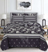 Quilted Comforter Set 6 Pcs Design 946