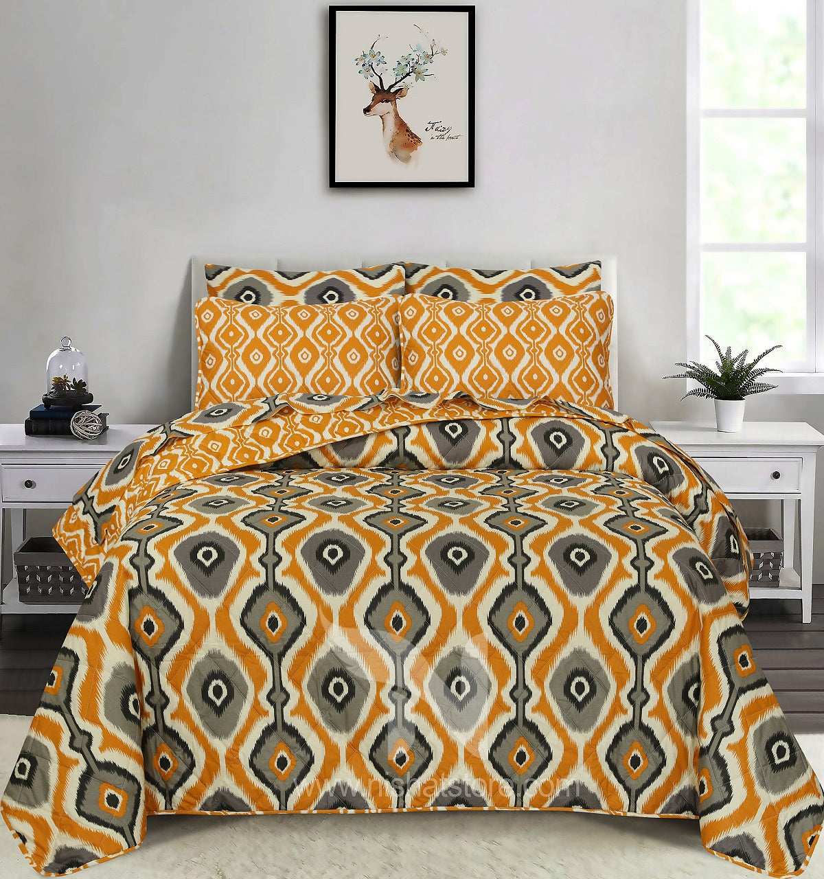 Quilted Comforter Set 6 Pcs Design 935
