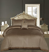 Heavy Velvet & Leather Bed Sheet Set – 4 Pcs Design Code 562