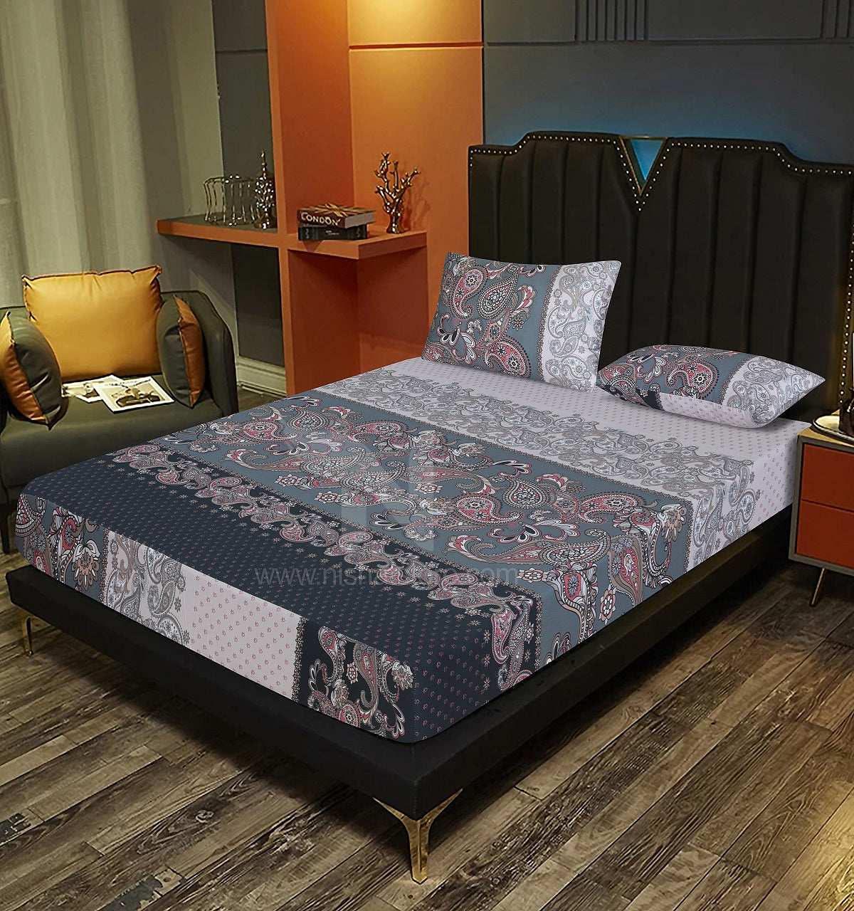 Fitted Double Bed Sheet DS# 294