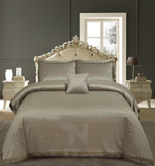 Heavy Velvet & Leather Bed Sheet Set – 4 Pcs Design Code 563