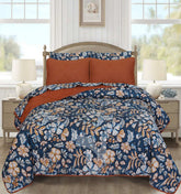 Quilted Comforter Set 6 Pcs Design 975