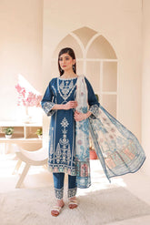3 Piece – Embroidered Cotton Suit # 20