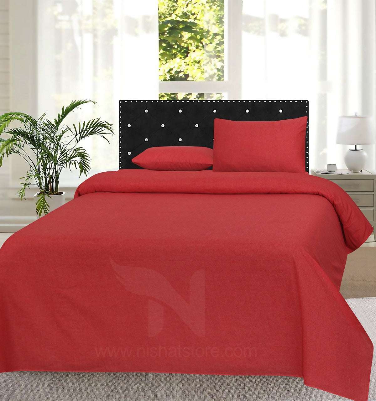 Plain Double Bed Sheet Design NC-C 177