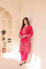 2 Piece – Embroidered Cotton Suit # 38