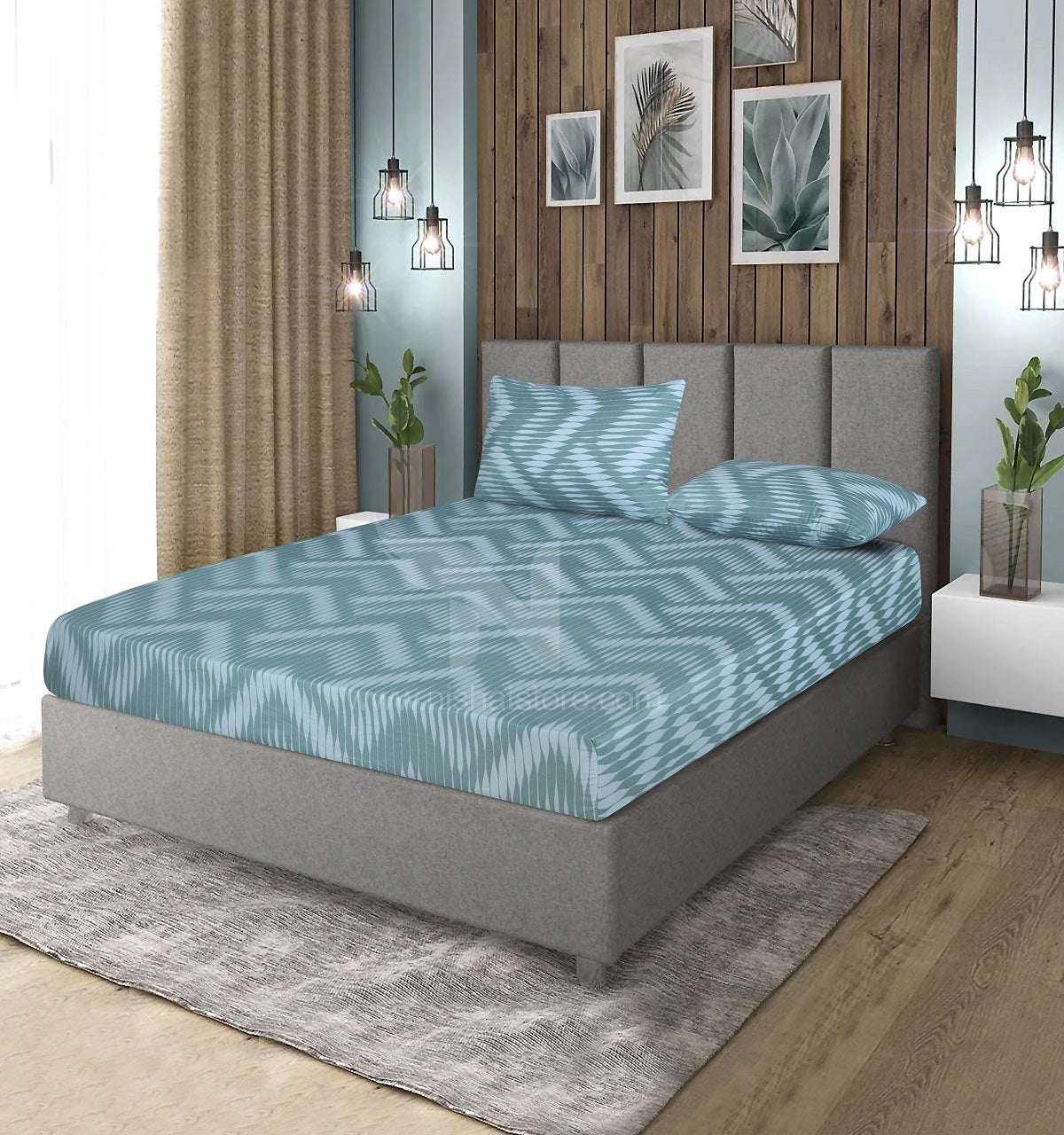 Fitted Double Bed Sheet DS# 381