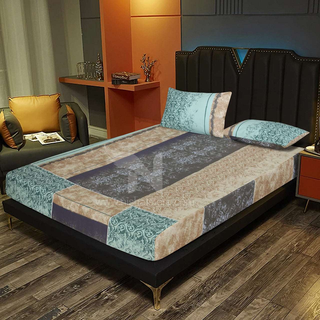 Fitted Double Bed Sheet DS# 299