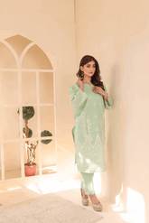 2 Piece – Embroidered Cotton Suit # 42