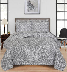 Quilted Comforter Set 6 Pcs Design 1003