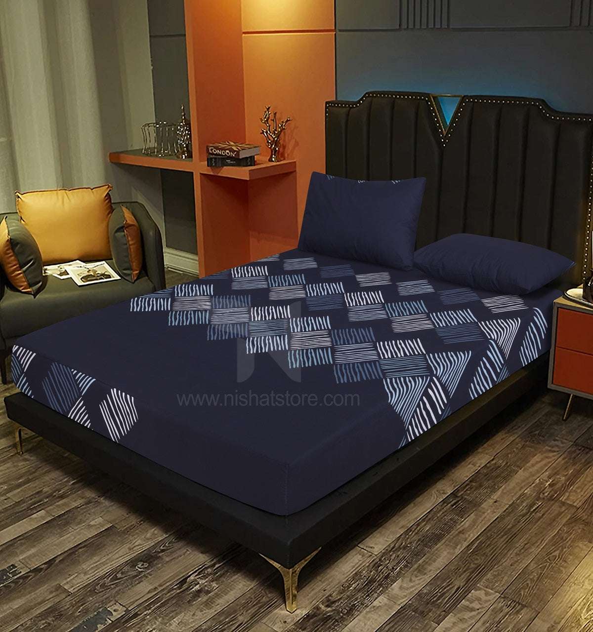 Fitted Double Bed Sheet DS# 272