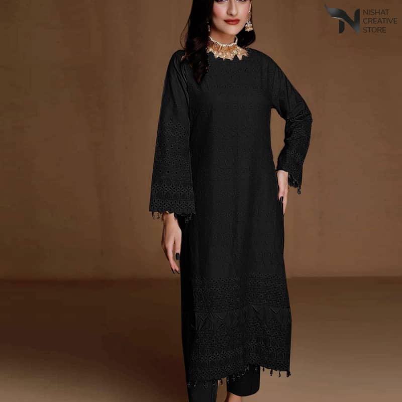 2Pc Embroidered Lawn Mi Vol 12 23 D#11 Woman