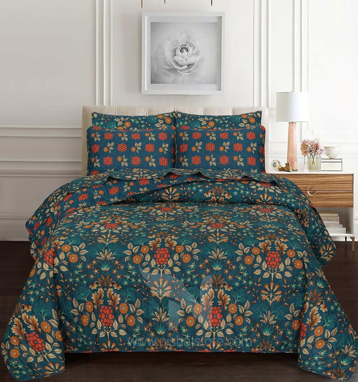 Quilted Comforter Set 6 Pcs Design 926