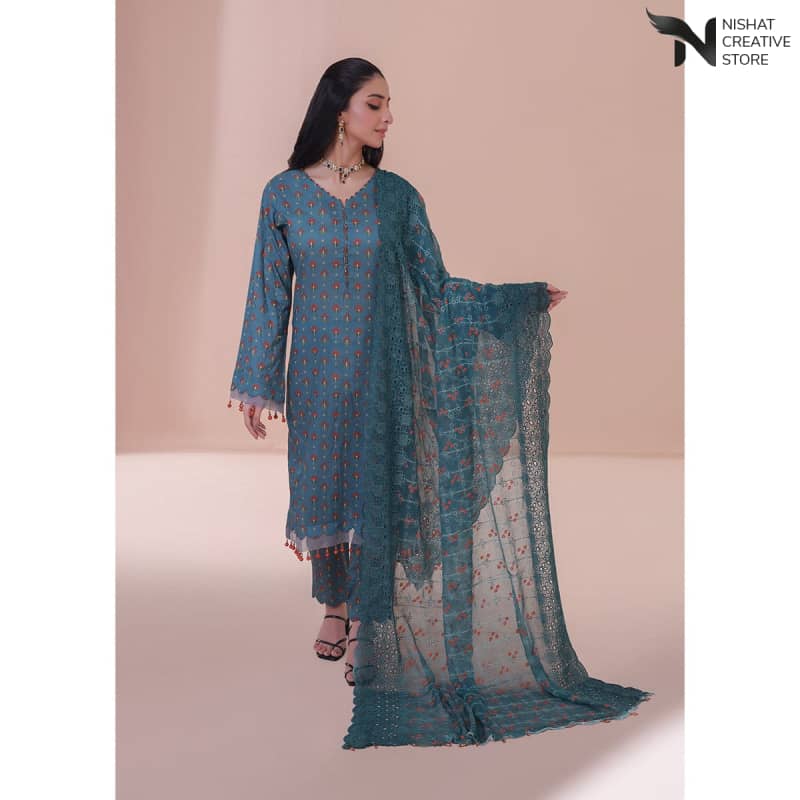 3 Piece Printed Lawn MI Vol CBCA 05 - 23 DS # 09 - Nishat Creative Store