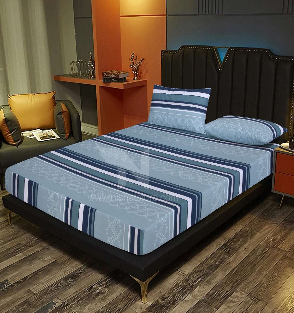 Fitted Double Bed Sheet DS# 275