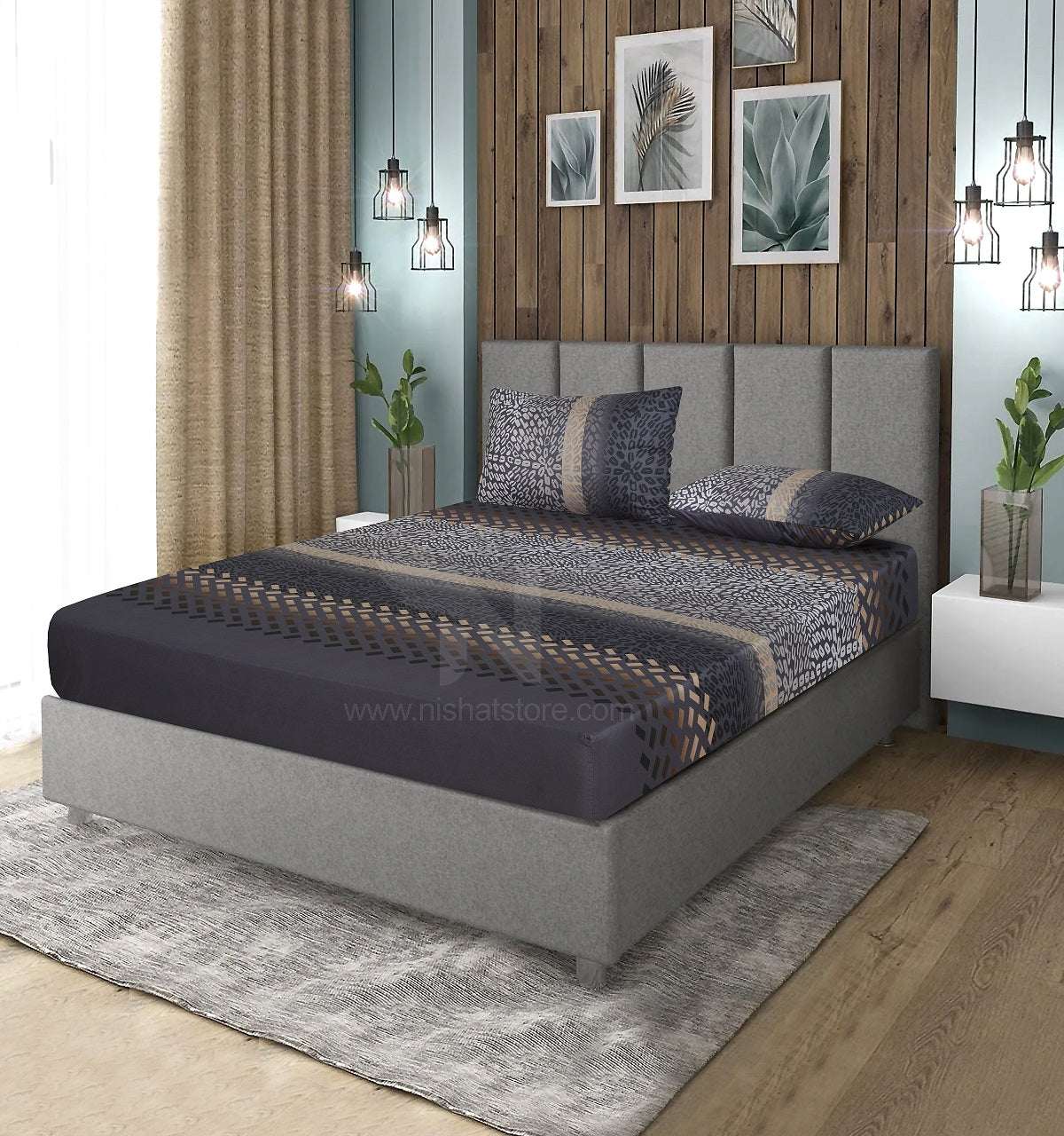 Fitted Double Bed Sheet DS# 374