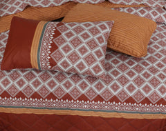 Quilted Comforter Set 6 Pcs Design 968