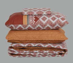 Quilted Comforter Set 6 Pcs Design 968