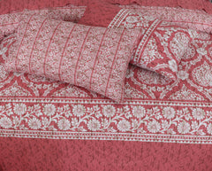 Floral Reversible Cotton Quilt Cover 6 Pcs Design #207