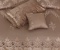 Palachi Velvet & Leather Bed Sheet Set – 4 Pcs Design Code 568