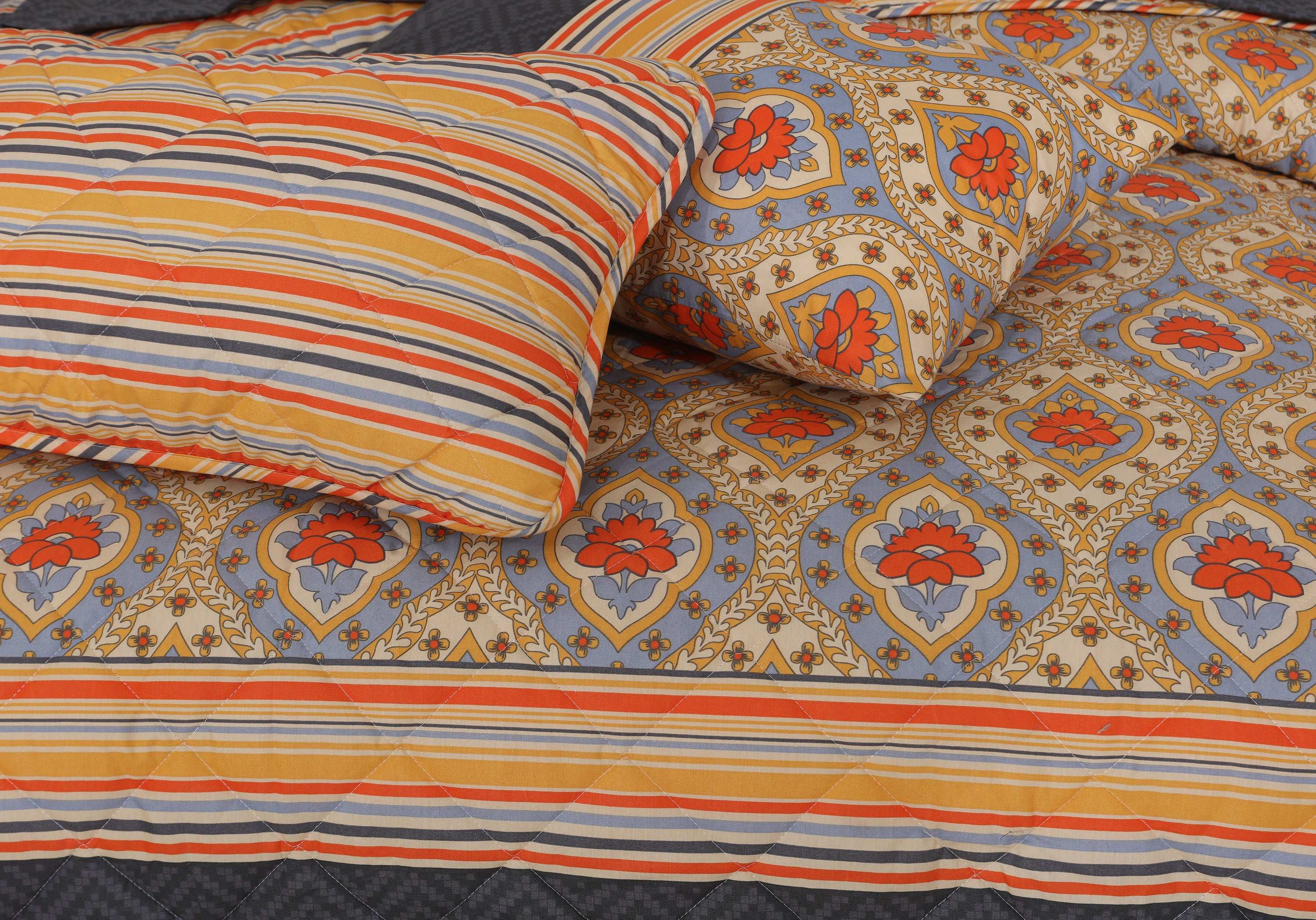 Quilted Comforter Set 6 Pcs Design 891
