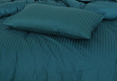 6 Pcs Stripe Satin Quilt Cover Design #227