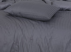 6 Pcs Stripe Satin Quilt Cover Design #226