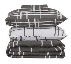 Quilted Comforter Set 6 Pcs Design 914