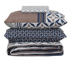 Quilted Comforter Set 6 Pcs Design 924