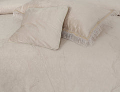 Embossed Heavy Velvet Bed Sheet Set 4 Pcs Design #558