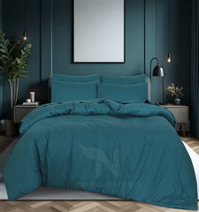 6 Pcs Stripe Satin Quilt Cover Design #227