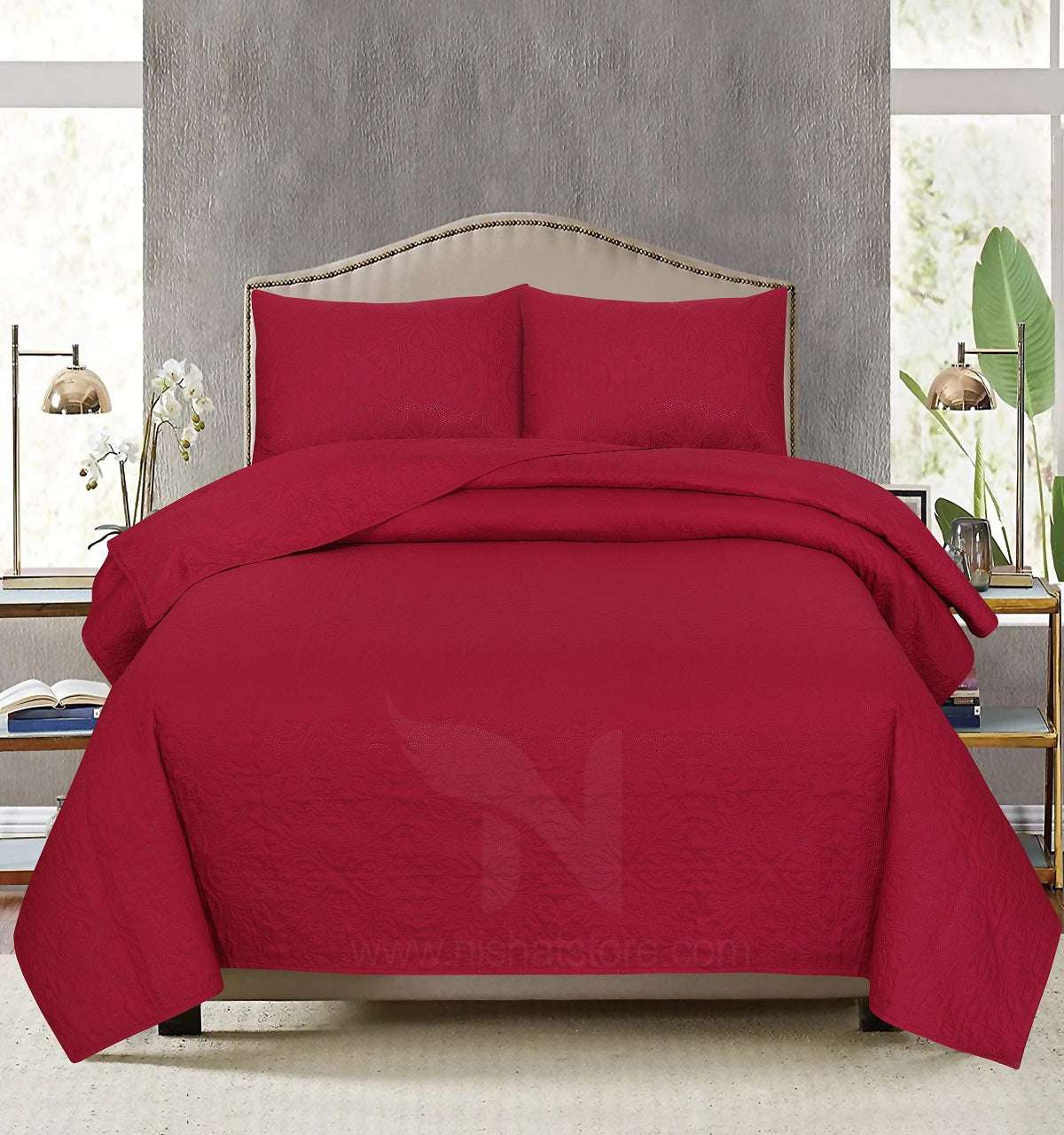 Ultrasonic Quilted Bedspread 3 PCS Design # 127