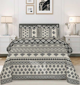 Floral Reversible Cotton Quilt Cover 6 Pcs Design #196