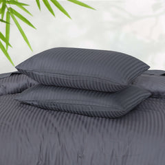 6 Pcs Stripe Satin Quilt Cover Design #226