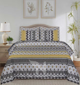 Floral Reversible Cotton Quilt Cover 6 Pcs Design #199