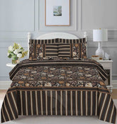 Floral Reversible Cotton Quilt Cover 6 Pcs Design #200