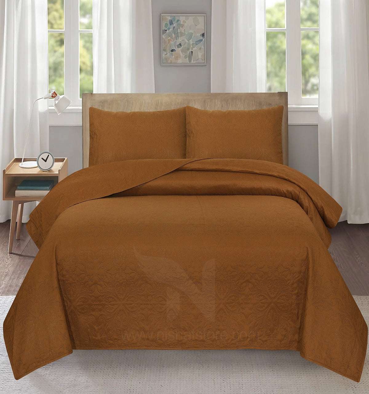 Ultrasonic Quilted Bedspread 3 PCS Design # 119