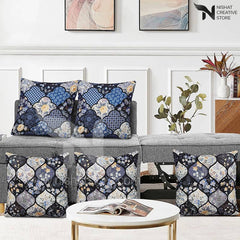 5 PCs Digital Printed Cushions Ds Cover #242 - Nishat Creative Store