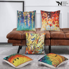 5PCs Digital Printed Cushions Ds Cover #220 - Nishat Creative Store