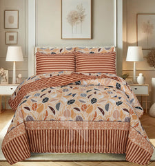 Quilted Comforter Set 6 Pcs Design 985