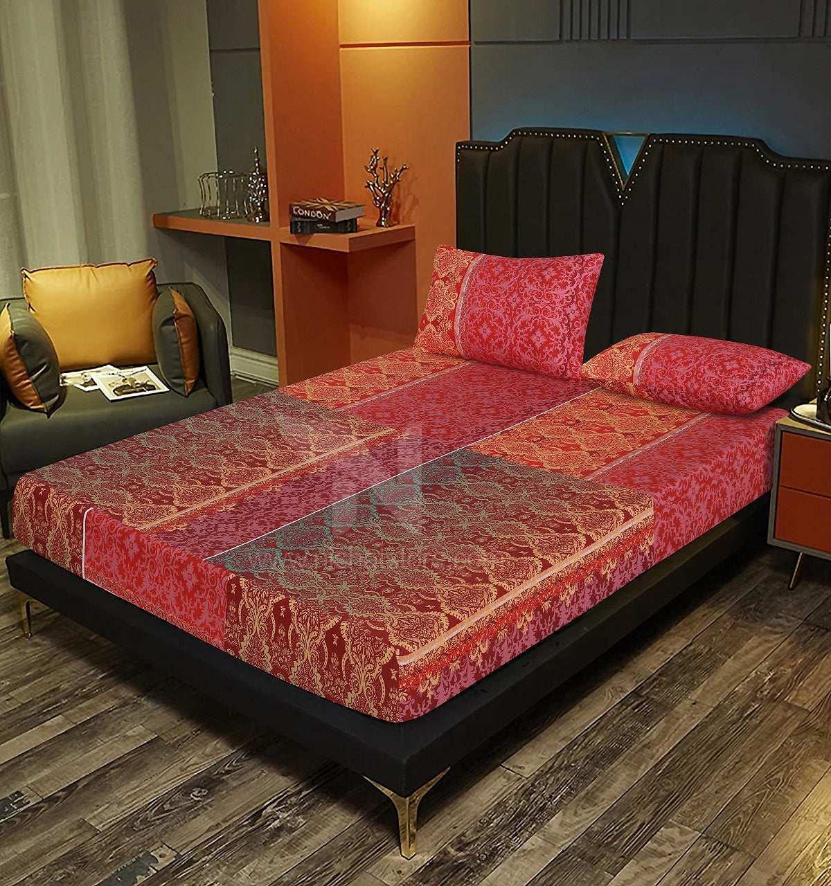 Fitted Double Bed Sheet DS# 290