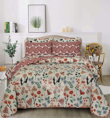 Quilted Comforter Set 6 Pcs Design 909