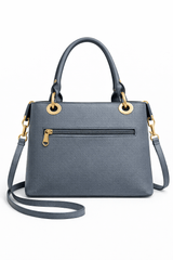 Montana West Vegan Leather Multi-Tone Handbag Gray