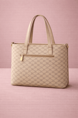 Chlèo Monogram Signature M Tote Bag – Classic Cream