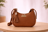 Brown Coach Hobo Bag – Leather with Tassel Accent